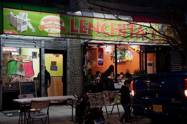 The front of Taqueria Lenchita shows the visible improvements of the restaurant made by Felix Lucero, in the less than five years since it opened.