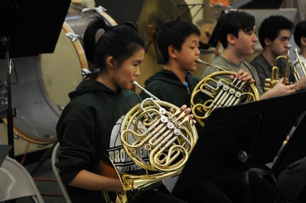 Despite their small size, the brass section of the Orchestra is crucial to the sound of the music, as their strong tone is juxtaposed with the strings.