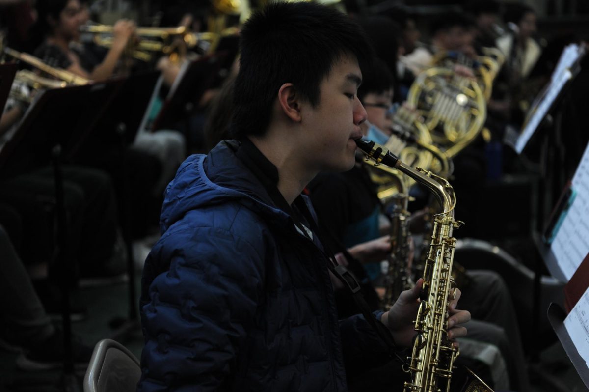 The saxophone section of Concert Band adds a unique twist to many famous melodies.