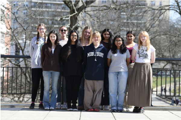Here, the Managing Editors, Copy Chiefs, and Editors-in-Chief of ‘The Science Survey,’ the writers of the April 2024 Advice Column, pose for a photo. From left to right are Anna Koontz ’25, Isabel Goldfarb ’25, Lily Zufall ’24, Maliha Chowdhury ’24,Claire Elkin ’25, Yasmine Salha ’24, Pritika Patel ’24, Ayshi Sen ’24, Ayana Chari ’24, and Dara King ’25. 