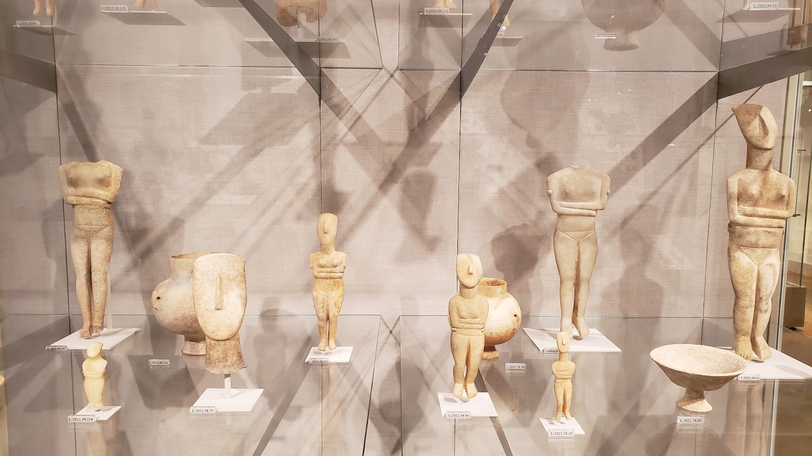 On the second floor of the Greek and Roman section, a smaller collection of figures are collected.