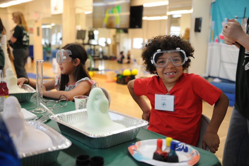 Kids enjoy Alumni Day as much as their parents, participating in various science experiments that spark their curiosity and interest in science.