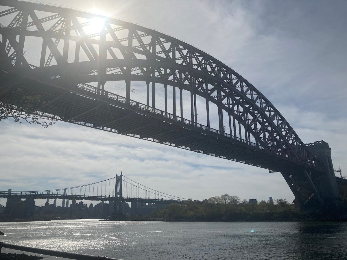 A classic symbol of the neighborhood, the Hell Gate Bridge can be seen while walking along the East River in Astoria Park.