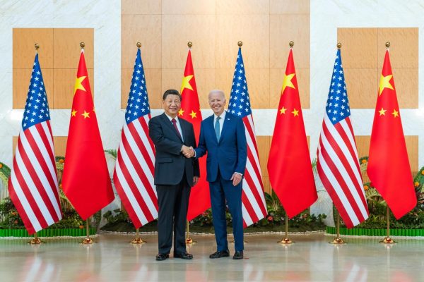 Chinese President Xi Jinping and United States President Joe Biden meet before the G20 Bali Summit in 2022. Behind this facade of cooperation is an underlying rivalry in the name of a great power competition. (Photo Credit: White House, Public domain, via Wikimedia Commons)