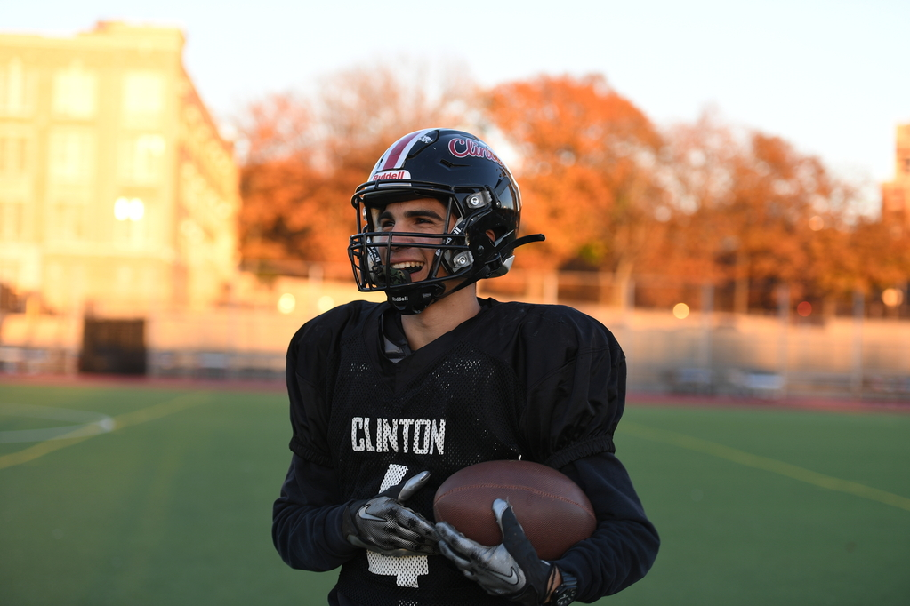 Christos Batalias '25 enjoys what was his last practice of the Fall 2024 season.