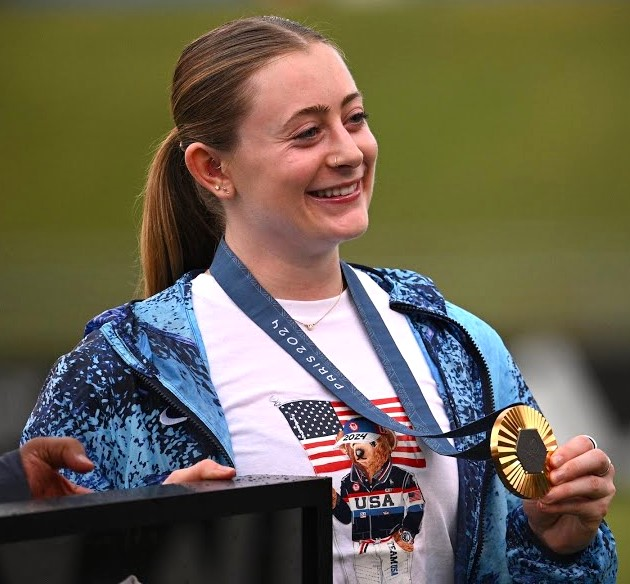 Olivia Reeves, inspiring the youth, carries her Gold Olympic medal proudly in the heart of her hometown, Chattanooga, Tennessee. (Photo Credit: Chattanooga Football Club, CC BY 3.0 , via Wikimedia Commons)