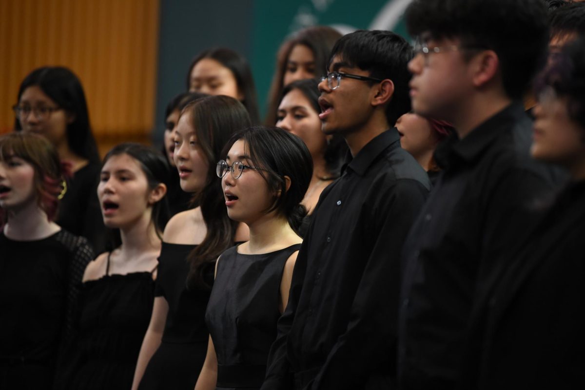 With unwavering passion and harmony, the Chorus performs during the annual Winter Concert Performance (’24–’25), filling the auditorium with festive spirit and holiday joy.