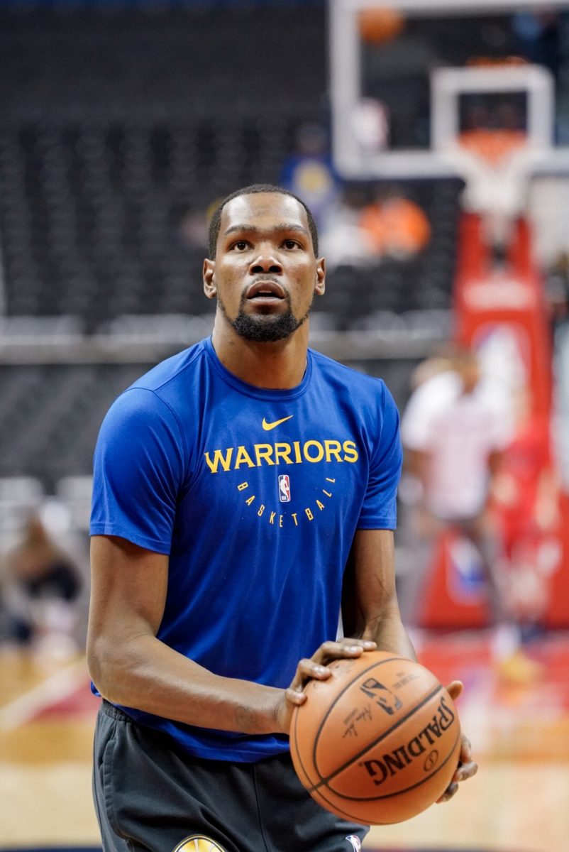 After Kevin Durant left the Warriors after suffering an injury in the 2019 NBA Finals, the warriors franchise collapsed as they went from a finals caliber team to bottom of the west, finishing 15-50 the following season. (Photo Credit: All-Pro Reels, CC BY-SA 2.0 , via Wikimedia Commons)