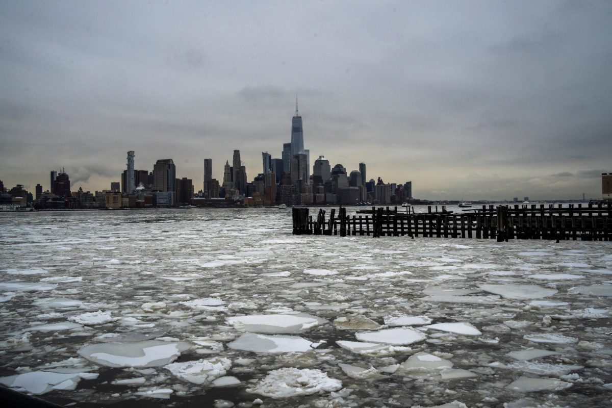 Here, ice covers the Hudson River with The One World Trade Center and Lower Manhattan in New York visible in the background, as a major winter storm spreads across a large swath of the United States. This photograph was taken from Hoboken, New Jersey (Photo Credit: REUTERS / via SNO Sites/ Eduardo Munoz)