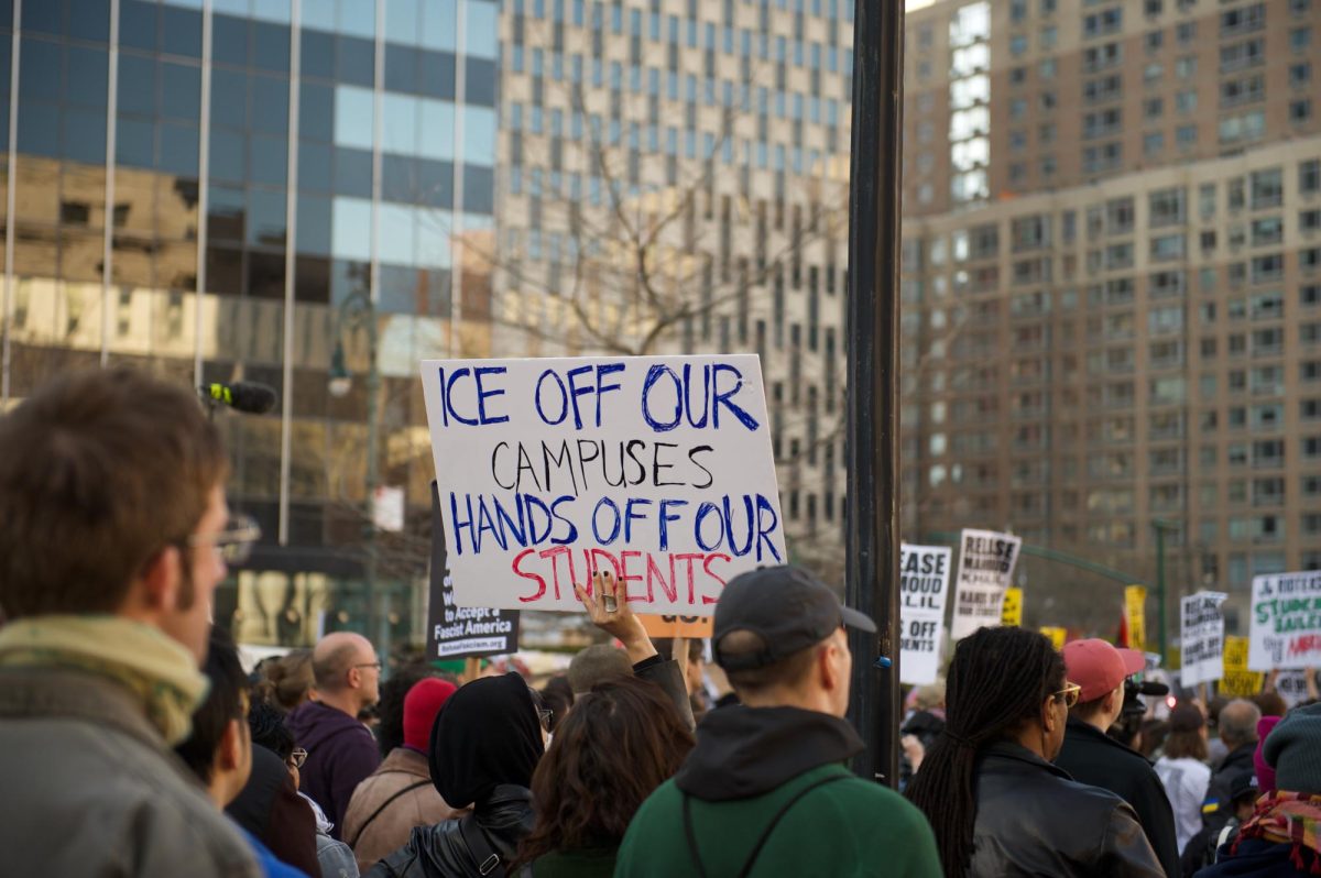 Here is a picture of protestors in Thomas Paine Park in New York City. (Photo Credit: SWinxy, CC BY 4.0 , via Wikimedia Commons)