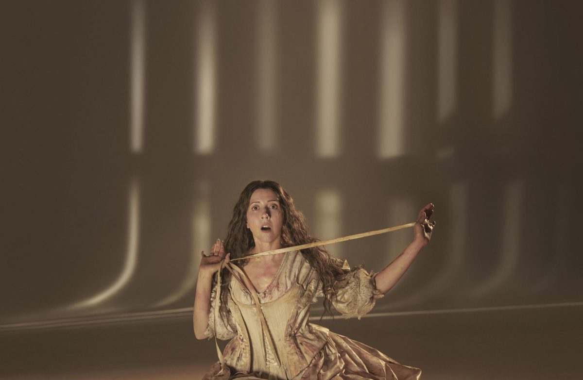 Pictured is Elvira, the tragic, love-stricken madwoman of 'I Puritani.' The role was sung by the acclaimed soprano Lisette Oropesa. (Photo Credit: Ken Howard / Met Opera; used by permission)