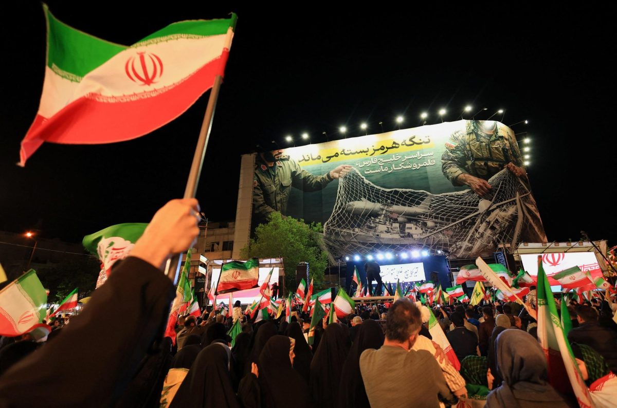 Pictured above is an anti-U.S. and anti-Israel rally in Tehran on April 15th, 2026.