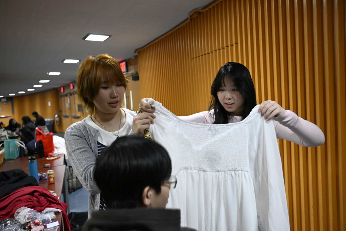 The costumes crew decide everything the actors wear on the stage. Their job makes the actors look like they are actually part of the story and not just random people in the spotlight.